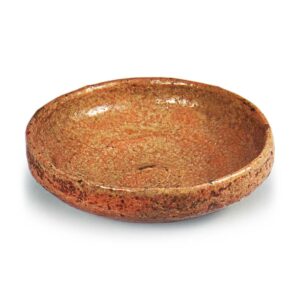 Akabira Tea Bowl, Inscription: “Umihara,” by Sōnyū