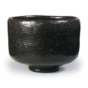 Sanyu: tea bowl, known as "Akitsushima", Black Raku