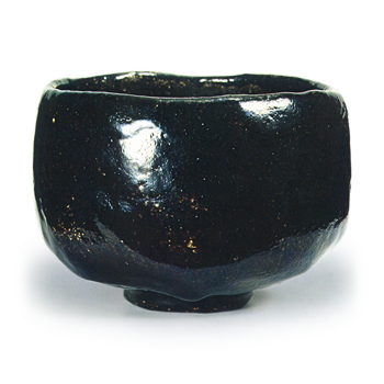 Chōnyü: tea bowl, Black Raku