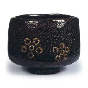 Chōnyu: tea bowl, known as "Hatsune", Black Raku