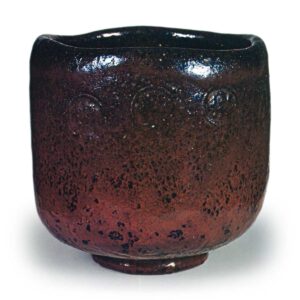 Chōnyu: tea bowl, known as "Tama", Black Raku