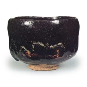 Tannyũ: tea bowl, known as "Yamaji no Yuki", Black Raku