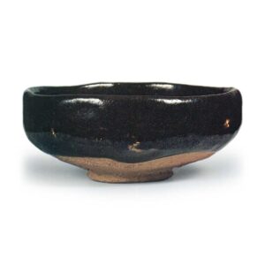 Tannyū: shallow tea bowl, known as "Kaisen", Black Raku