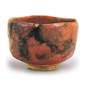 Tannyũ: tea bowl, known as "Tsuru no Yowai", Red Raku