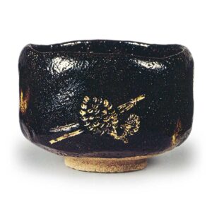 Keinyu: tea bowl, known as "Chitose", Black Raku