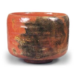 Keinyu: tea bowl, Red Raku