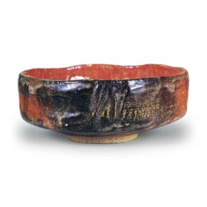 Kōnyü: shallow tea bowl, known as "Taikai", Red Raku
