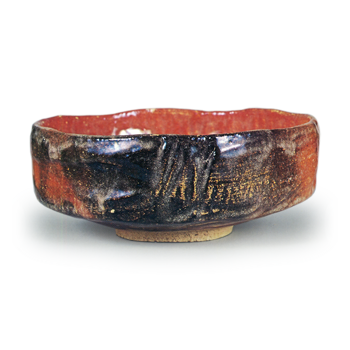 Kōnyü: shallow tea bowl, known as "Taikai", Red Raku