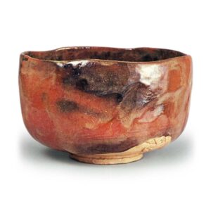 Könyü: tea bowl, known as "Fuku-wa-uchi", Red Raku