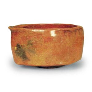 Ichigen: tea bowl, Red Raku