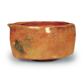 Ichigen: tea bowl, Red Raku
