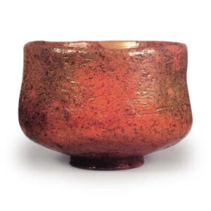 Ōhi I (pupil of Raku IV): tea bowl, amber glaze