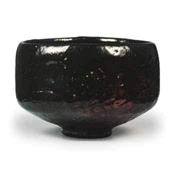 Ōhi VI: tea bowl, Black Raku