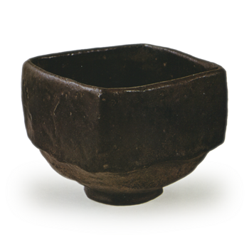 长次郎黑乐茶碗 去皮栗子