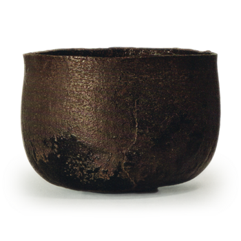 光悦黑乐茶碗 時雨