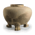 須恵器 三足壺