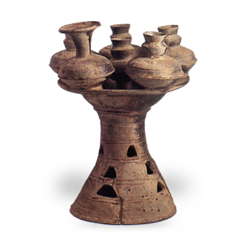 須恵器 子持高杯