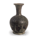 灰釉长颈瓶
