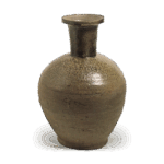 灰釉长颈瓶