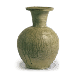 灰釉长颈瓶