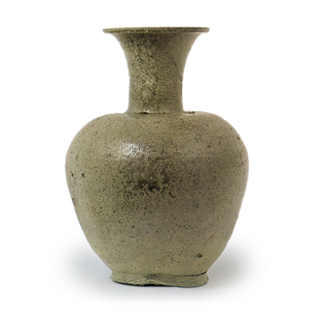 灰釉长颈瓶