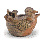 瀬戸铁釉鸟形水滴