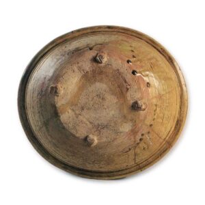 瀬戸灰釉四足盘