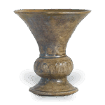 瀬戸灰釉花卉纹花瓶