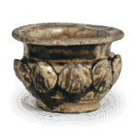 瀬戸铁釉花卉纹香炉