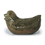 瀬戸灰釉鸟形水滴