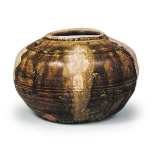 瀬戸铁釉小花瓶