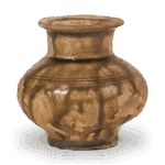 瀬戸铁釉小花瓶