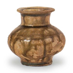 瀬戸铁釉小花瓶