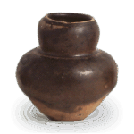 瀬戸铁釉小花瓶