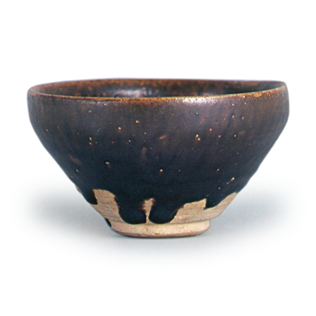 瀬戸铁釉天目茶碗
