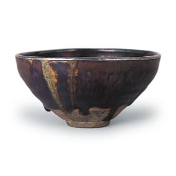 瀬戸铁釉天目茶碗