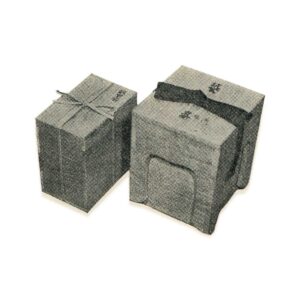 外盒 桐厚板盖书附 小堀宗中笔
仕覆外盒 桐 白木 书附 小堀宗中笔