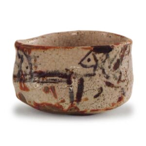 志野茶碗 铭朝日影