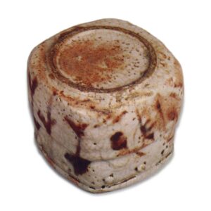 志野柳纹擂座火入