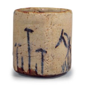 志野草花纹向付