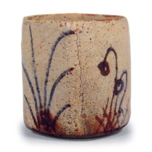 志野草花纹向付