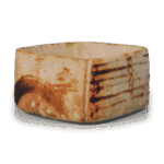 志野山水纹小鉢