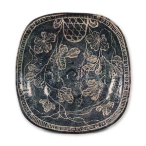 鼠志野葡萄纹大鉢