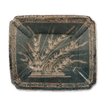 鼠志野草纹额盘