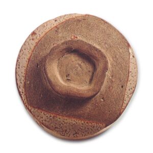 志野龟甲纹茶碗