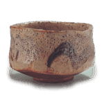 志野龟甲山路纹茶碗 铭龟之野