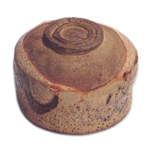 志野龟甲山路纹茶碗 铭龟之野