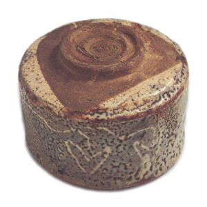 鼠志野桥文茶碗 铭力丸