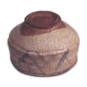 志野山水瓔珞纹茶碗