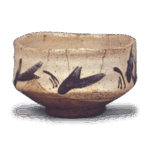 志野檜垣纹茶碗